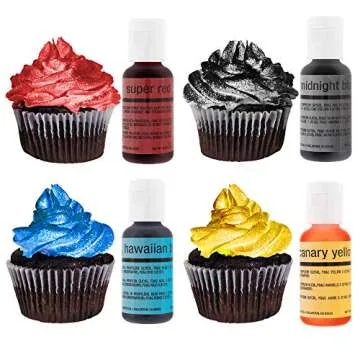 Master Airbrush Cake Decorating Airbrushing System Kit with a Set of 4 Chefmaster Food Colors, Gravity Feed Dual-Action Airbrush, Air Compressor, Hose, Storage Case and How-To-Airbrush ARC Link Card