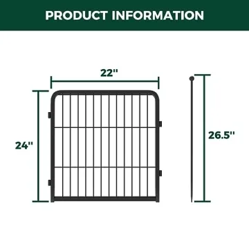 FXW Dog Playpen 24 Inch 2 Panels for Outdoor Use