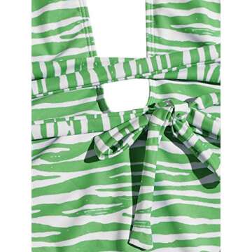 SweatyRocks Women's Leopard One Piece Swimwear