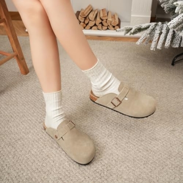 Dumalum Clogs – Unisex Suede Slip-on Comfort Footwear