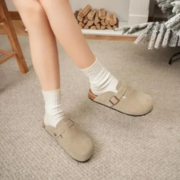 Dumalum Clogs – Unisex Suede Slip-on Comfort Footwear