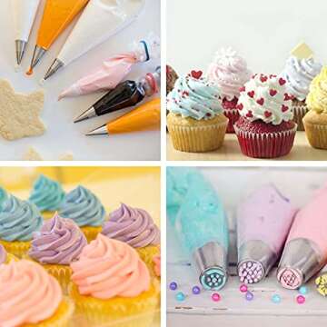 BOOMIBOO 100pcs Disposable Piping Bags for Every Baker