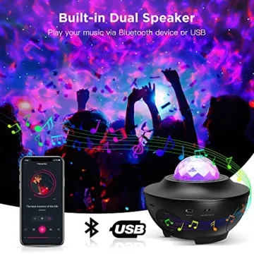 Galaxy Projector for Bedroom with Bluetooth Speaker