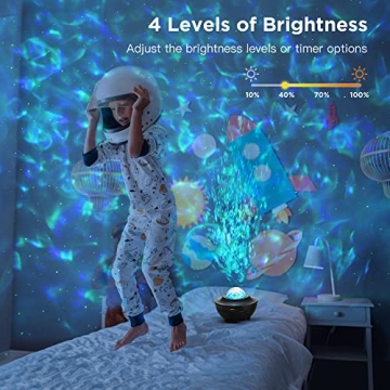 Galaxy Projector for Bedroom with Bluetooth Speaker