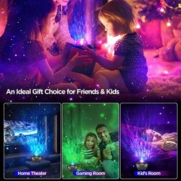 Galaxy Projector for Bedroom with Bluetooth Speaker