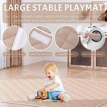 Omzer Baby Playpen 50x50inch for Safe Toddler Playtime