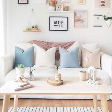 MONDAY MOOSE Decorative Throw Pillow Covers Cushion Cases, Set of 4 Soft Velvet Modern Double-Sided ...