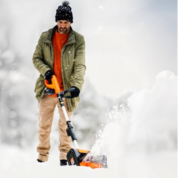 SuperHandy Cordless Snow Shovel - Lightweight 20V Electric Snow Removal
