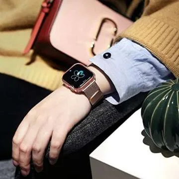 BRG Case for Apple Watch Series SE 6 5 4 3 Screen Protector 40mm 44mm 38mm 42mm,[2 Pack] Soft TPU HD Clear Ultra-Thin Overall Protective Cover Case