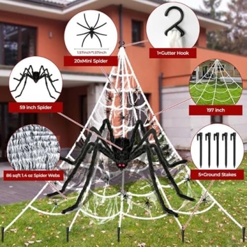 Giant Outdoor Halloween Decorations Set for Spooky Yards