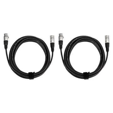 Amazon Basics 2-Pack 15-Foot XLR Microphone Cables