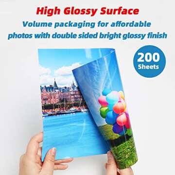 Uinkit Double Sided Glossy Photo Paper 200 Sheets