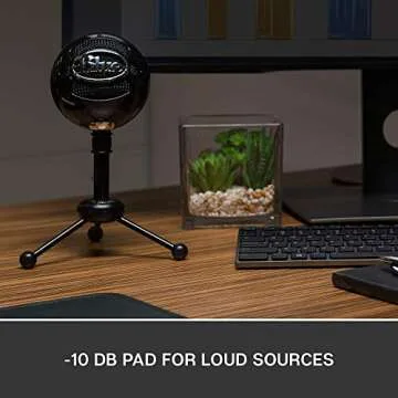 Blue Microphones Snowball iCE Cardioid Condenser Microphone (Black) Bundle with Blucoil Pop Filter Windscreen, 6-FT Headphone Extension Cable (3.5mm), and 5-Pack of Reusable Cable Ties