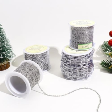 Stainless Steel Rolo Cable Chains for Jewelry Making