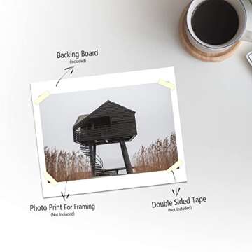 Durable 11x14 Picture Mat Backing Boards - 50 Pack