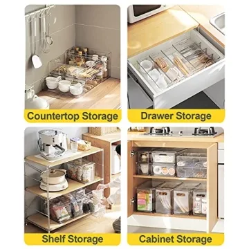 Greenby Fridge Drawer Organization Bins for Kitchen