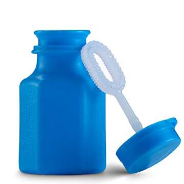 Mini Neon Party Bubbles for Kids - (Pack of 12) Bulk Bubble Wands and Bottles for Blowing Bubbles, Birthday Party Favors, Toy Gift, Outdoor Toys, Carnival prizes, and Goody Bag Stuffers