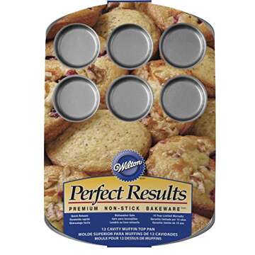 Wilton Perfect Results 12-Cavity Muffin Top Pan – Non-Stick Bakeware, The Must-Have Kitchen Essent...