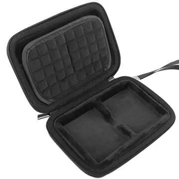 Lacdo Samsung T5 Case, 2-in-1 Hard Travel Case for Samsung T5 T3 Portable SSD 250GB 500GB 1TB 2TB USB 3.1 Type C External Solid State Drives EVA Shockproof Storage Carrying Protective Bag, Black