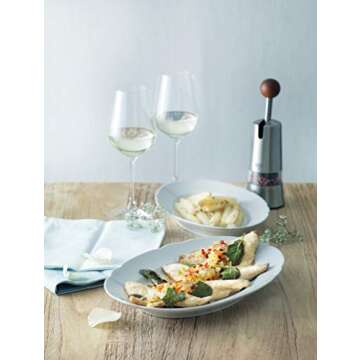 Kuhn Rikon Epicurean Adjustable Ratchet Grinder with Ceramic Mechanism for Salt, Pepper and Spices, 8.5 x 2.75 inches, Stainless Steel