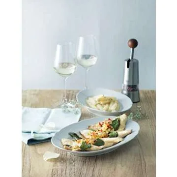 Kuhn Rikon Epicurean Adjustable Ratchet Grinder with Ceramic Mechanism for Salt, Pepper and Spices, 8.5 x 2.75 inches, Stainless Steel