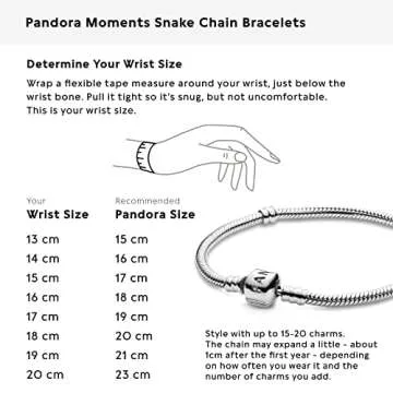 PANDORA Moments Logo Barrel Clasp Snake Chain Bracelet - Versatile Sterling Silver Gift for Her - 7....