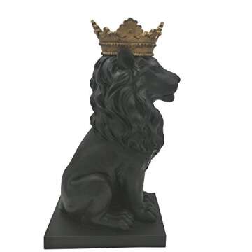 Comfy Hour Wildlife Collection 15" Lion Figurine, King of Forest Statue Sculpture, Home Decoration, ...