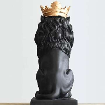Comfy Hour 15" Lion Figurine, Elegant Wildlife Decor