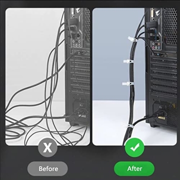 Reusable Zip Ties 6 Inch, 100 Pack Heavy Duty Outdoor