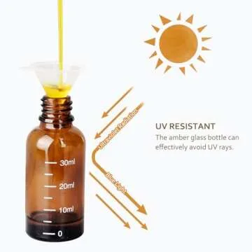 Amber Glass Tincture Bottles with Dropper - 4 Pack 0.5oz