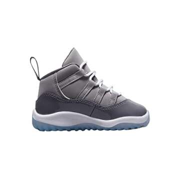 Nike Toddler's Jordan 11 Retro Cool Grey Medium Grey/Multi-Color-Multi (378040 005) - 8, Medium Grey/White-cool Grey, 8 Toddler