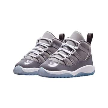 Nike Toddler's Jordan 11 Retro Cool Grey Medium Grey/Multi-Color-Multi (378040 005) - 8, Medium Grey/White-cool Grey, 8 Toddler
