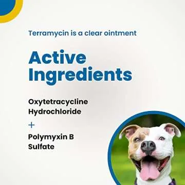 Terramycin Eye Infection Ointment for Pets 0.125oz Tube