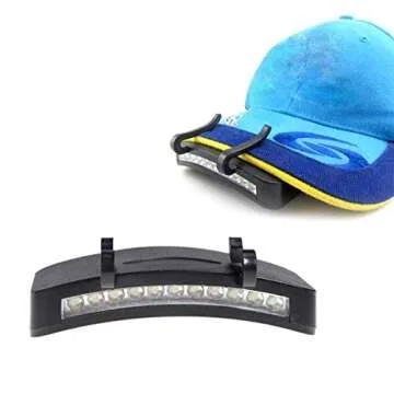 Gracefulvara LED Clip On Hat Cap Lamp Cap-Light Fishing Light Headlamp
