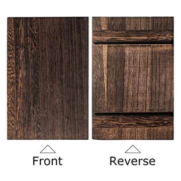 Wooden Soap Stand with String Beaded Decoration Wood Farmhouse Tray Plant Holder for Bottles Wood Riser Pedestal Stand Wood Tray for Kitchen Bathroom Sink Decorative (Vintage Black)