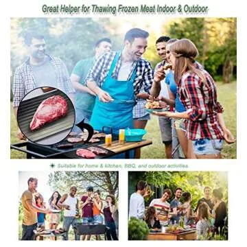 Defrosting Tray for Frozen Meat - 14" x 8" Magic Thawing Plate