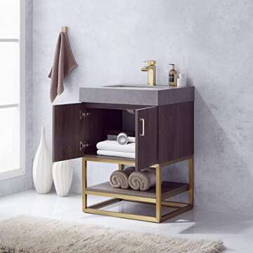 Stylish Vinnova Alistair Bathroom Vanity with Sink