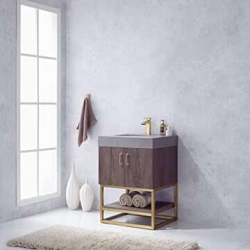 Stylish Vinnova Alistair Bathroom Vanity with Sink