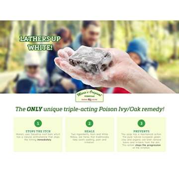 Marie Originals Poison Ivy Soap Bar | All Natural Poison Ivy Treatment | Anti-Itch Skin Cleanser Bar...