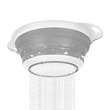 QiMH Collapsible Colander Set - Space-Saving Kitchen Essential