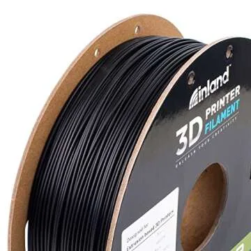 INLAND PLA 3D Printer Filament - 3D Printing PLA Filament 1.75mm, Dimensional Accuracy +/- 0.03mm - 1kg Cardboard Spool (2.2 lbs)