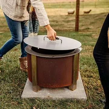 Durable Breeo X24 Fire Pit Lid for Outdoor Gatherings