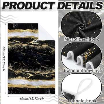 Geyoga Marble Kitchen Towels - Stylish & Absorbent Set