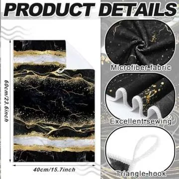 Geyoga Marble Kitchen Towels - Stylish & Absorbent Set