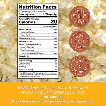 Judee’s Dried Egg White Protein Powder for Baking and Smoothies