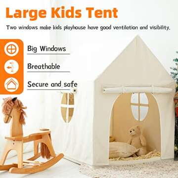 Durable Canvas Kids Play Tent for Imaginative Play