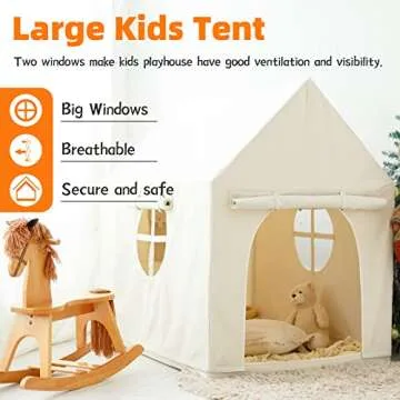 Durable Canvas Kids Play Tent for Imaginative Play