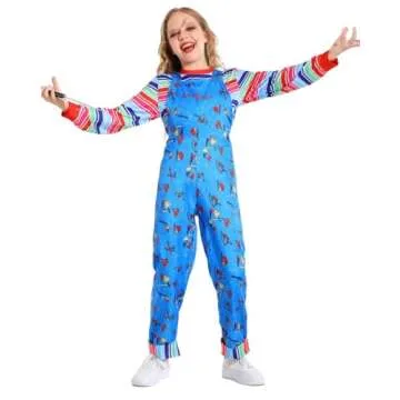 jiobabe Kids Nightmare Killer Doll Costume for Halloween