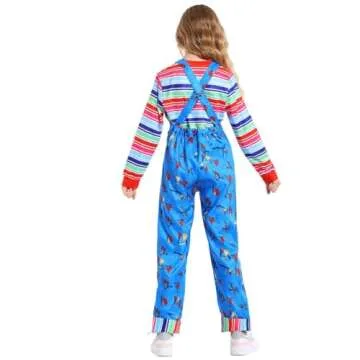 jiobabe Kids Nightmare Killer Doll Costume for Halloween