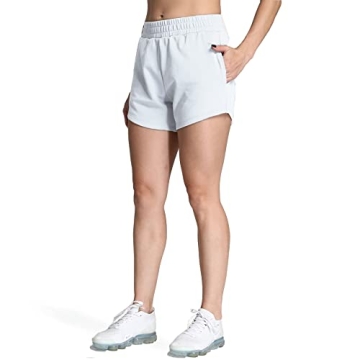 Aoxjox Women's High Waist Workout Shorts for Stylish Fitness